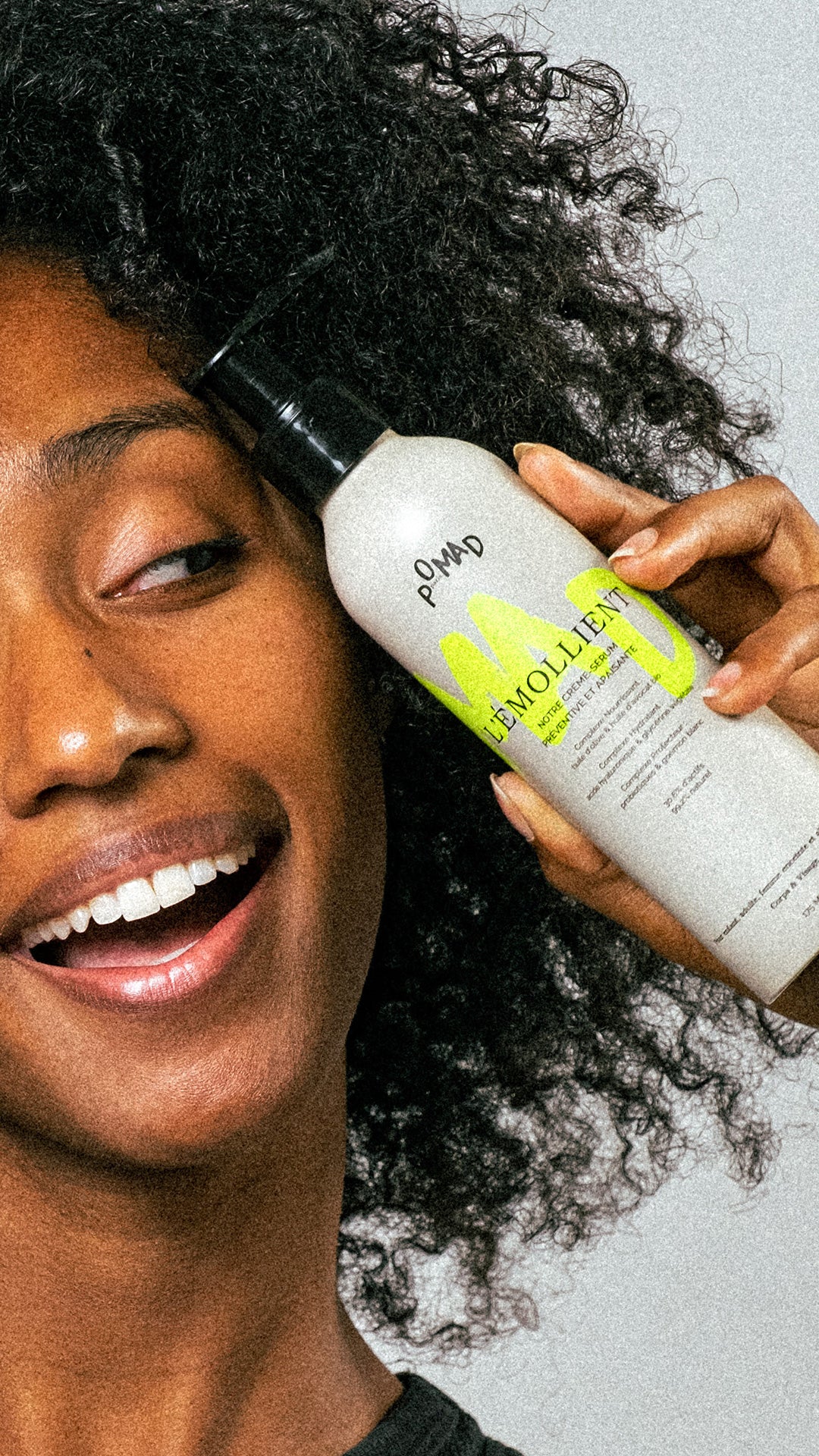 Visage femme avec émollient